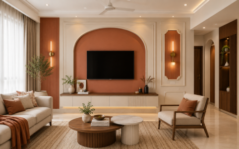 Complete living room interior