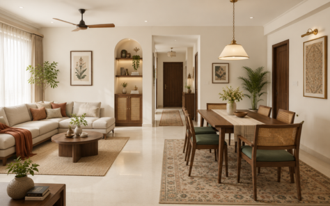 Complete living room interior